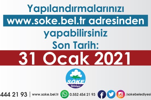 BELEDİYEMİZE OLAN BORÇLARINIZI ONLİNE YAPILANDIRABİLİRSİNİZ