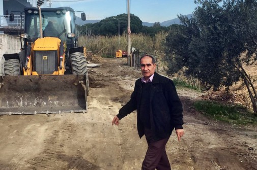 Söke Belediyesi’nden Yenidoğan’da Yol Yapım Çalışması