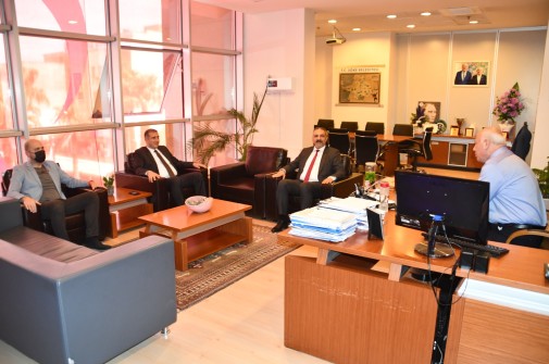 KAYMAKAM GÜNEY’DEN, BAŞKAN TUNCEL’E ZİYARET